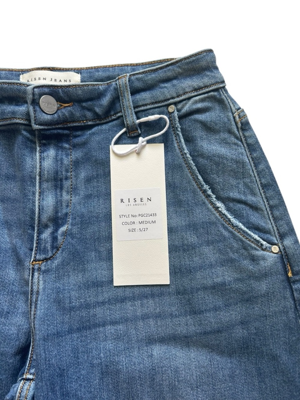 Risen Cropped Slouchy Cropped
Barrel Jeans NWT Sz 27 boho chic Baggy minimalist - Picture 9 of 16